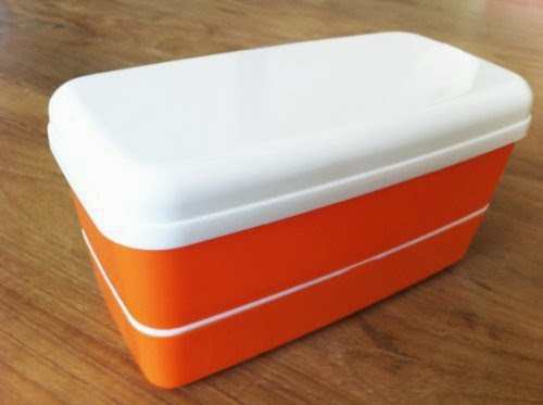  Microwavable Bento Box Lunch Box Set with Chopsticks Orange