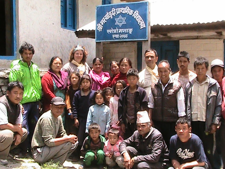 Villagers of Khotro with Members of the Manang Languages Project