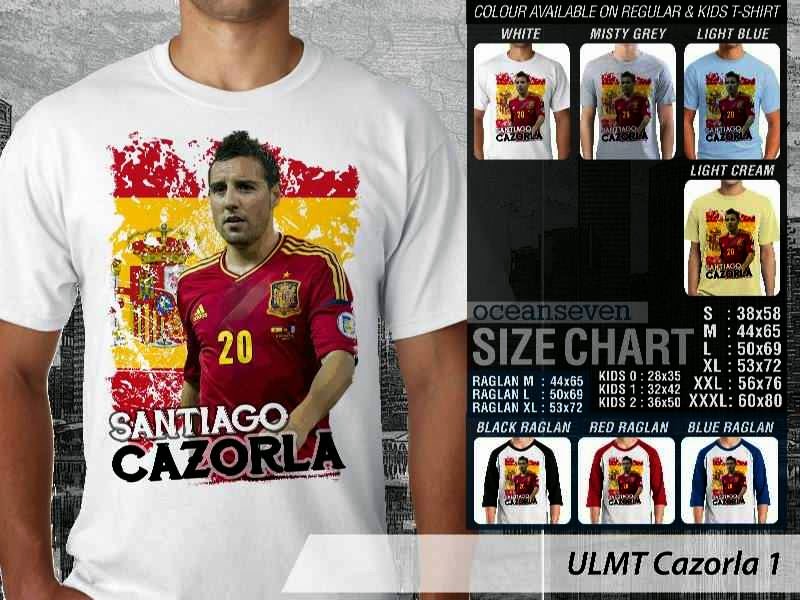 Kaos bola Cazorla 1 piala dunia