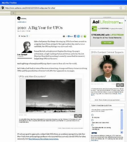 Aol News Ufo Opinion Poll Exposes Media Manipulation