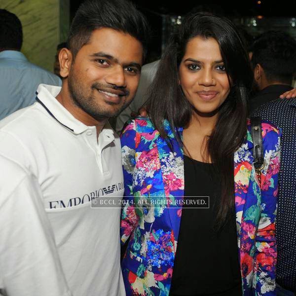 Amrita Bokey (R)during a DJ party in the city.