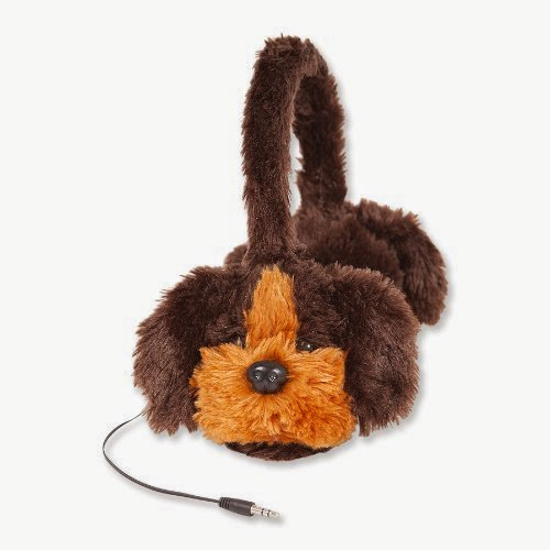  ReTrak Animalz Retractable Volume Limiting Children's Headphones, Puppy Dog (ETAUDFDOG)