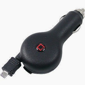  Retractable Car Charger for Amazon Kindle 2, Kindle 3, Kindle 4, Kindle Fire, Kindle Touch, Kindle DX
