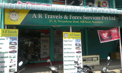 A R Travels & Forex Services (P) Ltd, N S B ,NEAR PERIYAR STATUE,-, NSB Rd, Super Nagar, Perambalur, Tamil Nadu 621212, India, Airline_Ticket_Agency, state TN