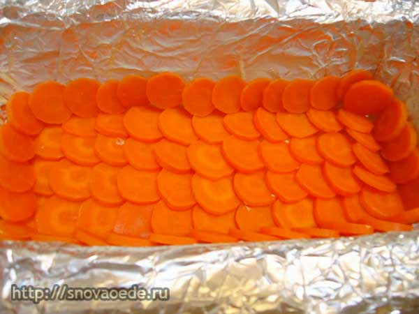 мясной рулет с морковью