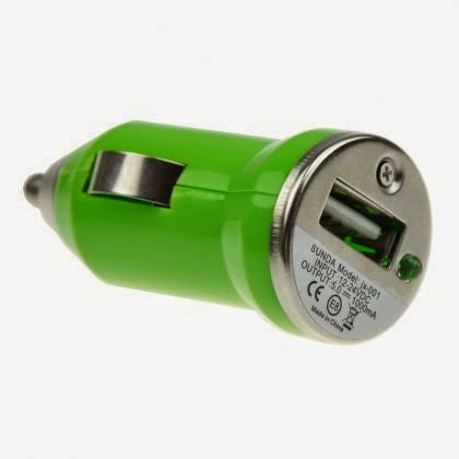  Zeimax® iPhone 5 USB Car Charger (Green)