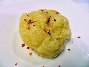Recipe: Roux Method for Pão de Queijo, sprinkled with red pepper flakes