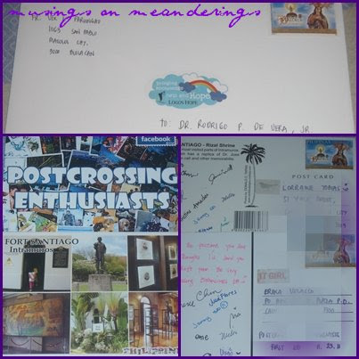 postcards, postcrossing, mail day