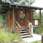 Toilet in smaller campsite area