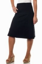<br />Alki'i A-Lined Mid Length Skirt with Elastic Waistband
