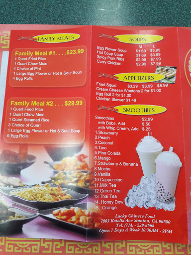 Asian Restaurant «Lucky Chinese Food», reviews and photos, 7003 Katella Ave, Stanton, CA 90680, USA