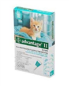  Bayer Advantage II Turquoise 4-Month Flea Control for Kittens under, 5-Pound