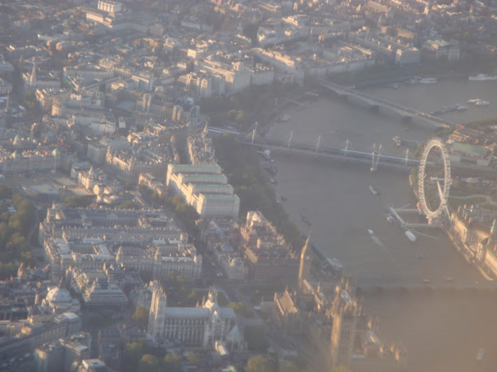 飛機上俯瞰倫敦市景