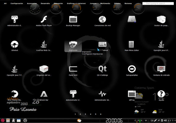 Instalación y configuración de Slingshot en Xubuntu