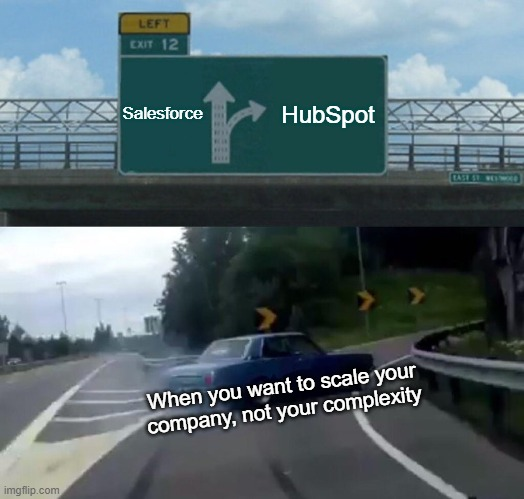 scale with hubspot meme