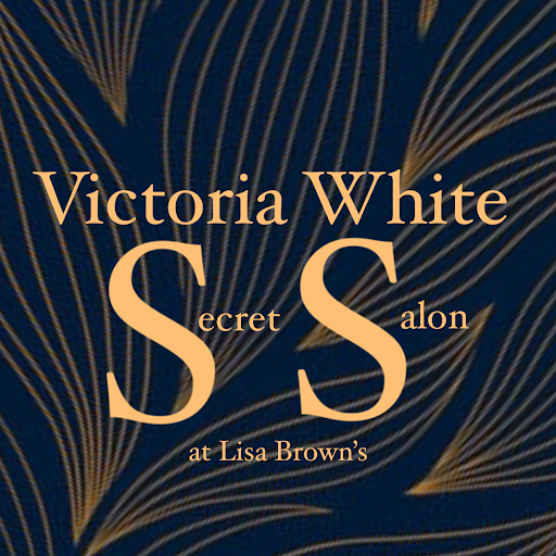 Hair by Victoria white (no longer the white room) logo