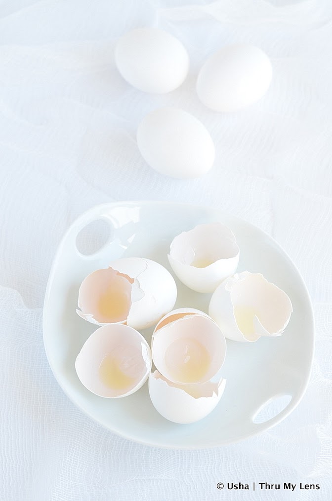 Almost White on White, Eggs, Cooking with Eggs
