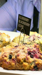Blueberry Blackberry Scone, one of the many many delicious baked good pastries at Nuvrei Patisserie and Cafe