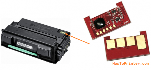  replace new toner cartridge chip for Samsung ml 1665k printer 