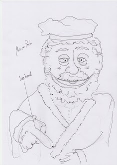 Initial sketch of Marco Polo Initial sketch of Marco Polo