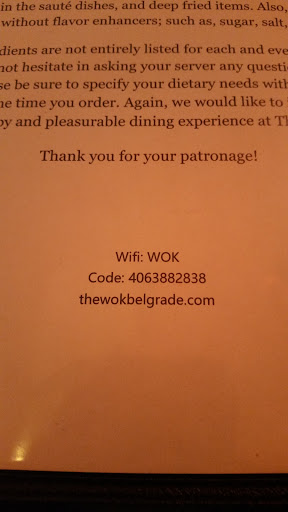 Chinese Restaurant «Wok», reviews and photos, 312 W Main St #10, Belgrade, MT 59714, USA