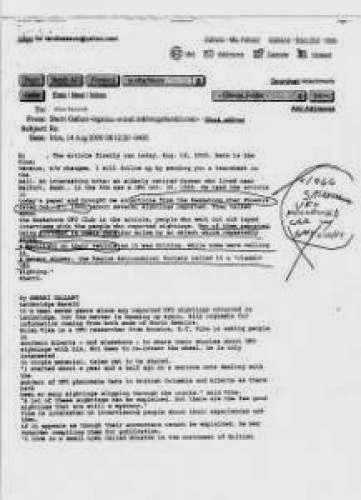 A Canadian 1972 Ufo Sighting Letter