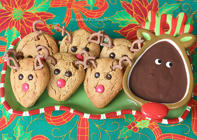 Peanutbutter Reindeer Cookies