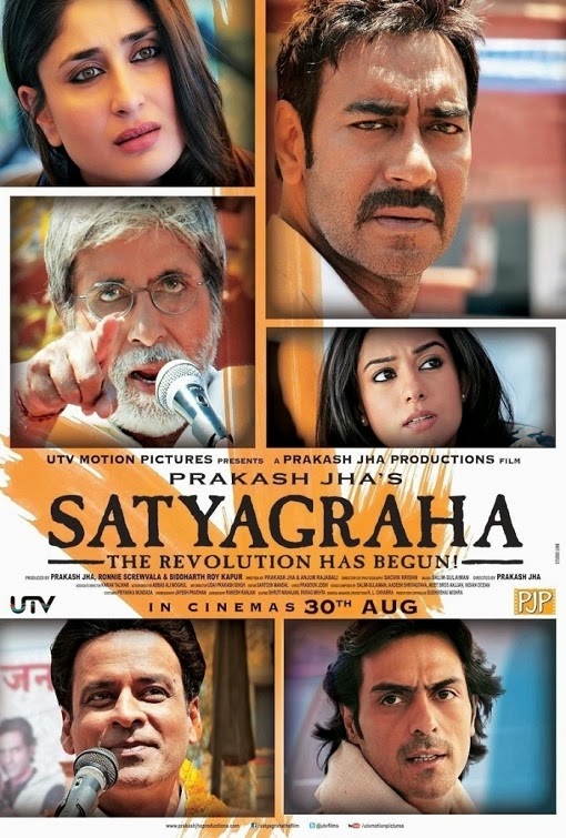 Poster Of Hindi Movie Satyagraha (2013) Free Download Full New Hindi Movie Watch Online At Alldownloads4u.Com