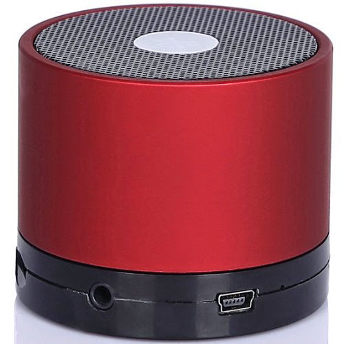  SUPCASE Mini Lightweight Portable Premium Sound Wireless Bluetooth Speaker with Rechargeable Battery - Cola Red, Enhanced Bass, Support Micro SD Card, Free 3.5mm AUX Line-in Cable