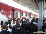 Inauguration de neuf locomotives de la SNCC par le Premier ministre, Augustin Matata Ponyo Mapon, à Lubumbashi (Katanga)