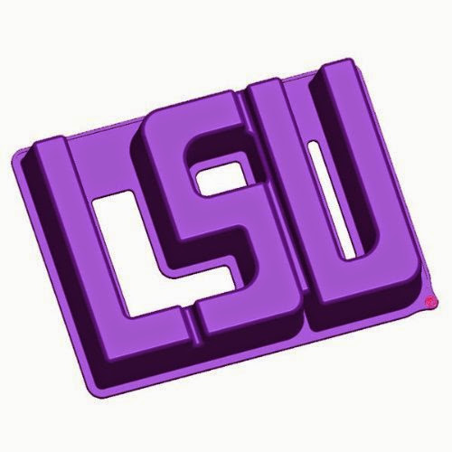  LSU Silicone Cake Pan  &  Stand