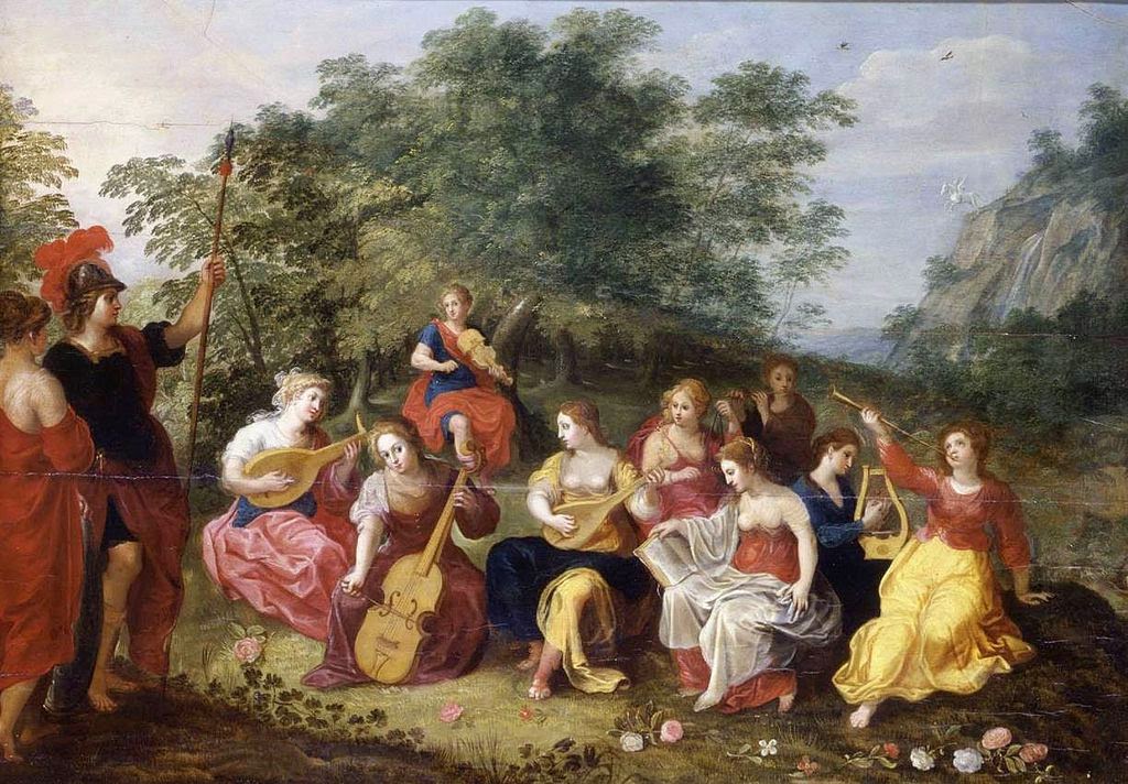 Hendrick van Balen - Minerva and the Nine Muses