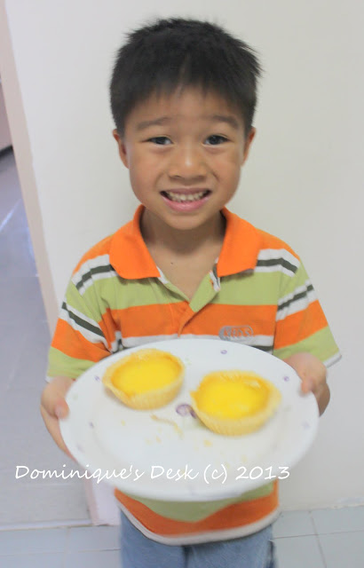 Doggie boy with his egg tarts