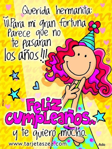 Frases cumpleaños hermana mensajes Frases cumpleaños hermana mensajes