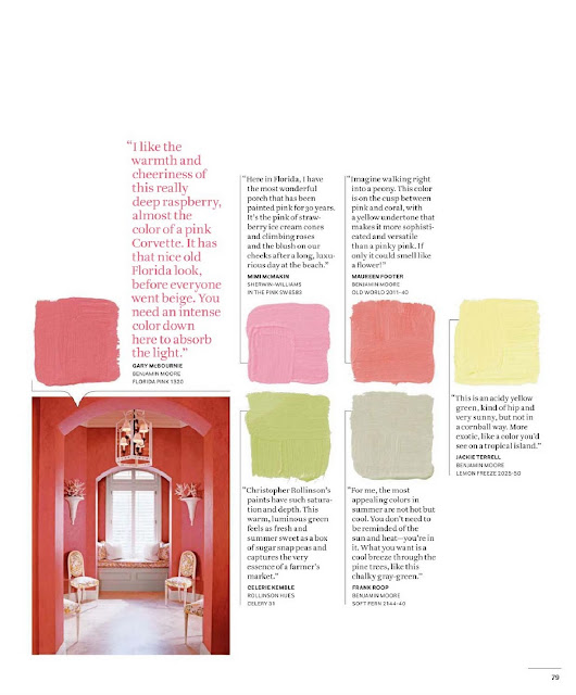 House Beautiful Color Charts {Part I} | JULIA RYAN