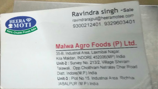 Malwa Agro Foods Pvt. Ltd, Plot No.15, Richhai, Jabalpur, Madhya Pradesh 482010, India, Food_Processing_Company, state MP