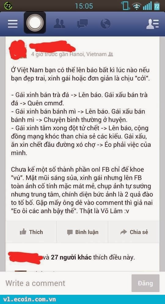 Chuyên mục xã hội, quan điểm của bạn như thế nào :D