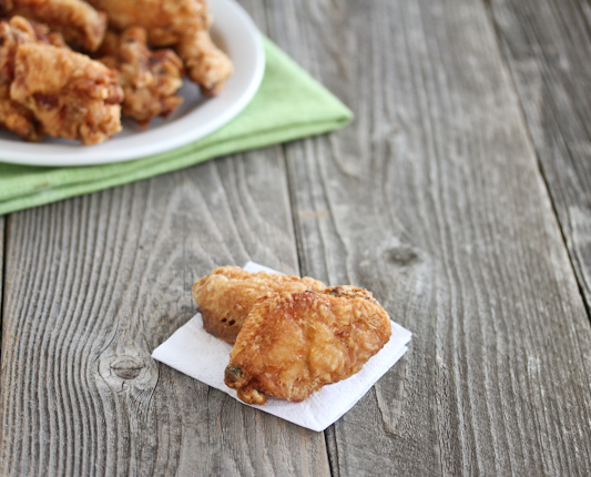 photo of two chicken wings