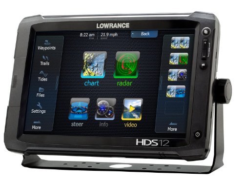 Lowrance 000-10775-001 HDS-12 Gen2 Touch with 12-Inch LCD Touchscreen, Multi-Function Display and Plotter with Built-In Depth Sounder, No Transducer