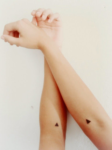 small triangle tattoo designs on arm