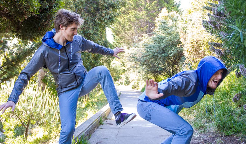 Alex attacks his clone in a Nova Hoodie