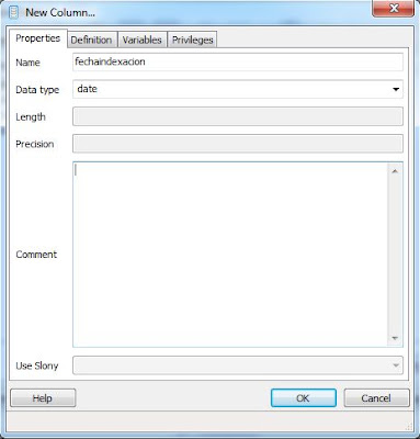 Crear base de datos y tabla en PostgreSQL para guardar indexación de PDF