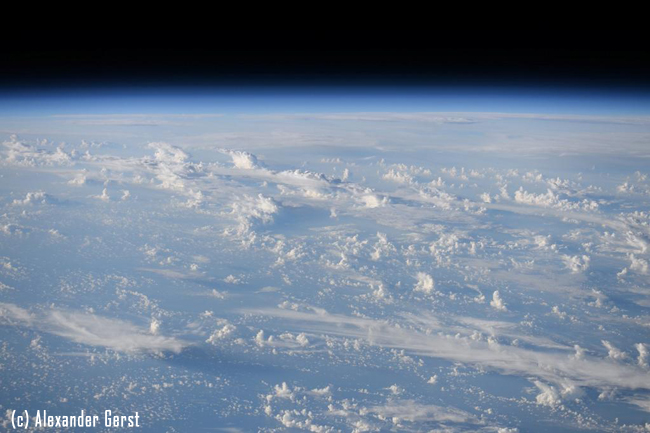 Asombrosas nubes avistadas desde la Estación Espacial Internacional