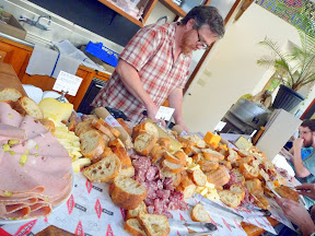 Steve Jones of Cheese Bar offering cheeses and charcuterie at Bailey's Taproom- 2007-2012 5th Anniversary Gloriousness
