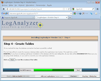 Instalar LogAnalyzer para consulta va web de los log de Rsyslog