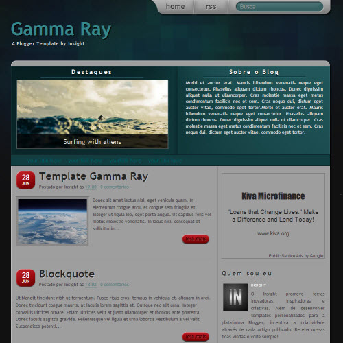 Blogger Templates Gamma Ray,blogger,Templates for blogger