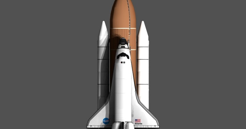 Desktopsimmer's 3D Models: Space Shuttle External Tank and Solid Rocket ...