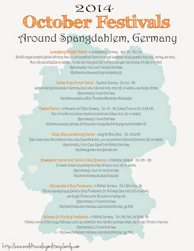October Festivals Around Spangdahlem | World Traveling Military Family