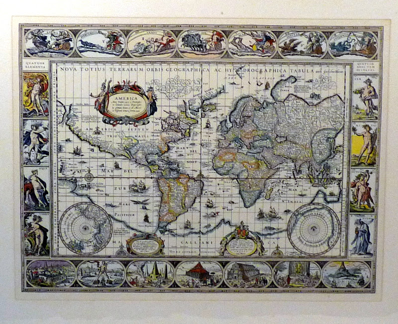 Willem Johannson Bleauw (Kupferstecher ~ 1630)   Landkarte Amerika