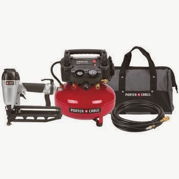 Factory-Reconditioned Porter Cable PC1PAKR 1-Gun Nailer Compressor Combo Kit